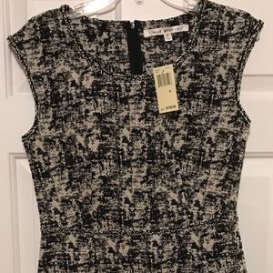 Max Studio NWT black and white short sleeve dress